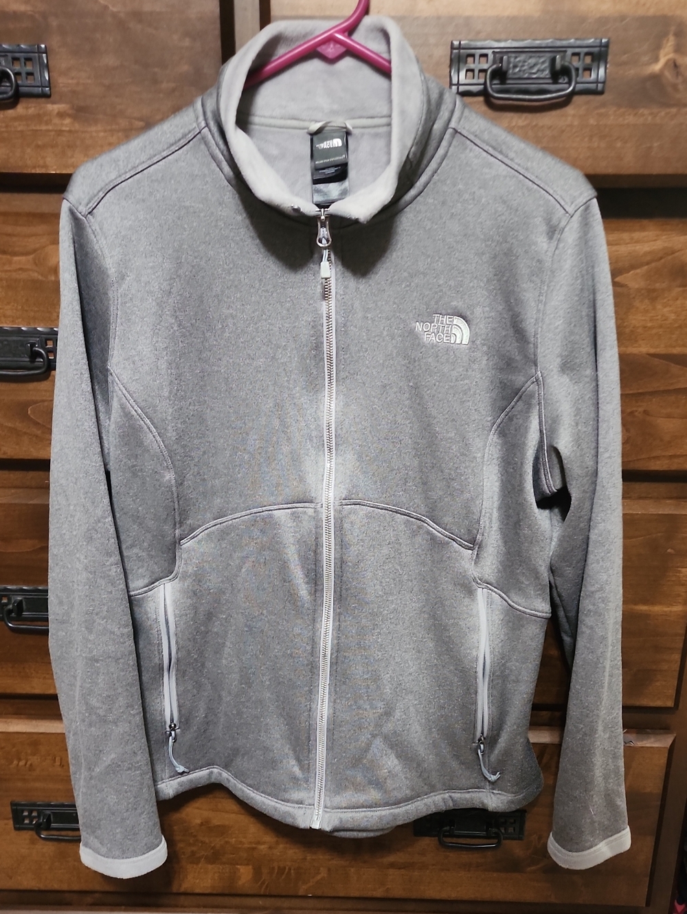 The North Face Women's Gray Full-Zip Fleece Jacket - Picture 1 of 8
